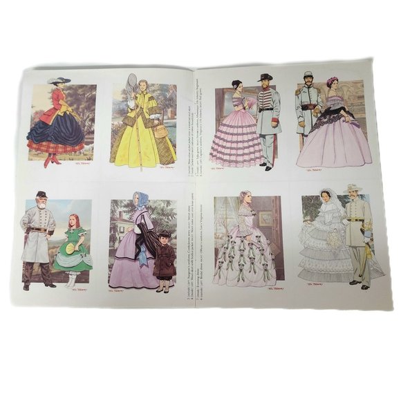 Southern Belles Fashions Postcards Collectable Paper Post Cards Book Tom Tierney - Picture 6 of 9